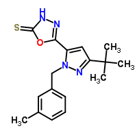 5-[3-(tert-Butyl)-1-(3-methylbenzyl)-1H-pyrazol-5-yl]-1,3,4-oxadiazole-2-thiol